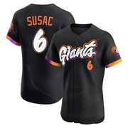 Anthracite Elite Daniel Susac Men's San Francisco Giants 2025 City Connect Jersey
