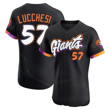 Anthracite Elite Joey Lucchesi Men's San Francisco Giants 2025 City Connect Jersey
