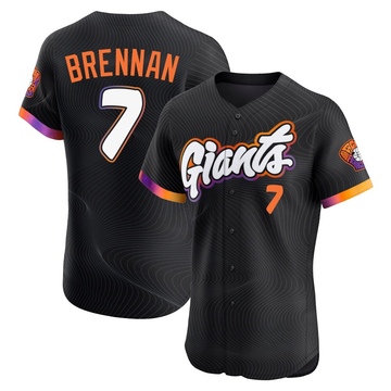Anthracite Elite Will Brennan Men's San Francisco Giants 2025 City Connect Jersey