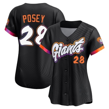 Anthracite Limited Buster Posey Women's San Francisco Giants 2025 City Connect Jersey