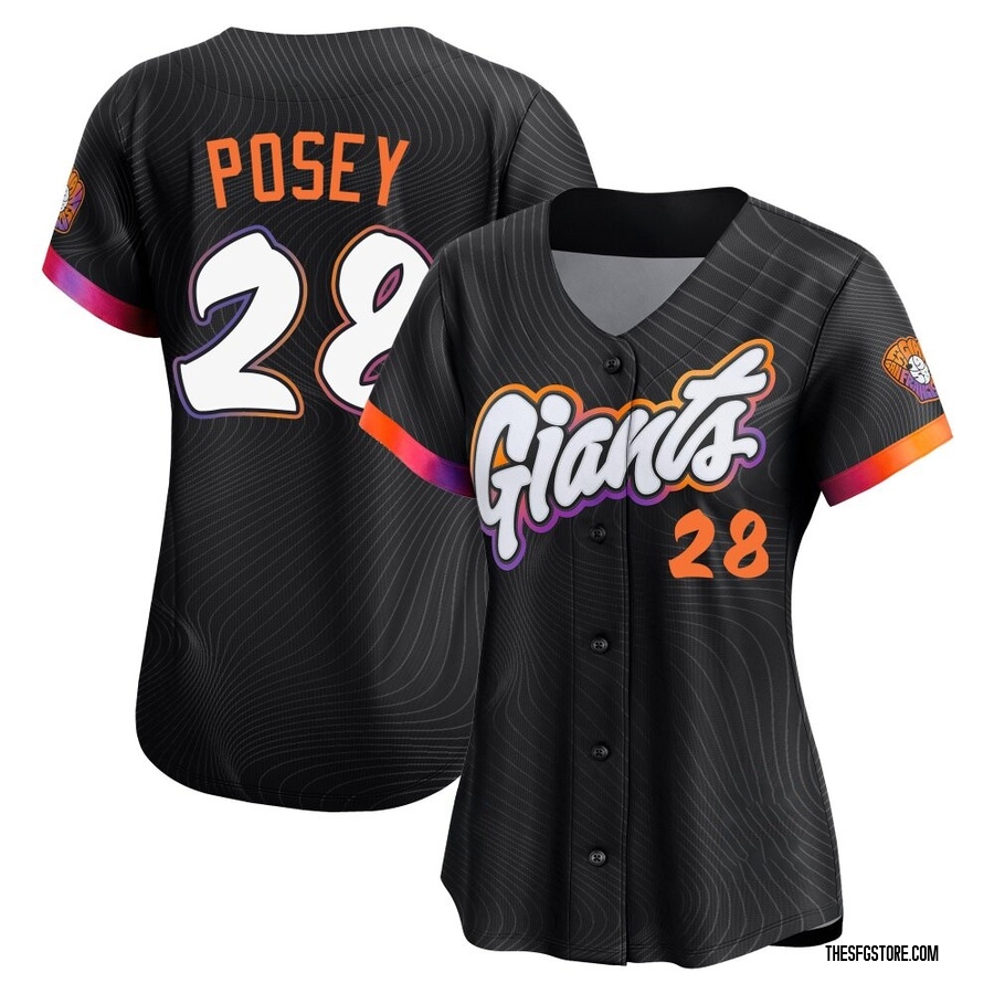 Anthracite Limited Buster Posey Women's San Francisco Giants 2025 City Connect Jersey