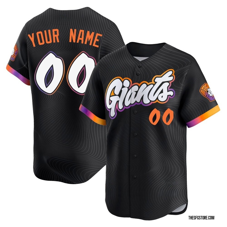 Anthracite Limited Custom Youth San Francisco Giants 2025 City Connect Jersey