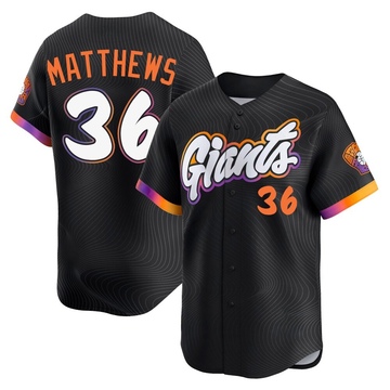 Anthracite Limited Gary Matthews Men's San Francisco Giants 2025 City Connect Jersey