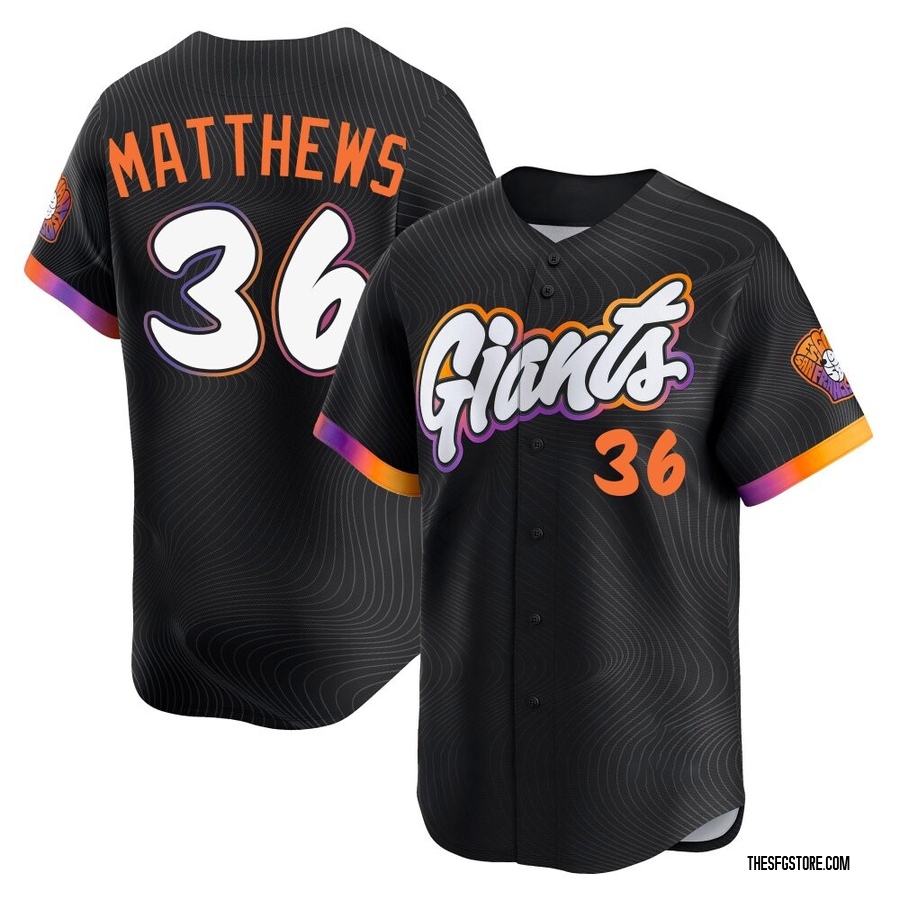 Anthracite Limited Gary Matthews Men's San Francisco Giants 2025 City Connect Jersey