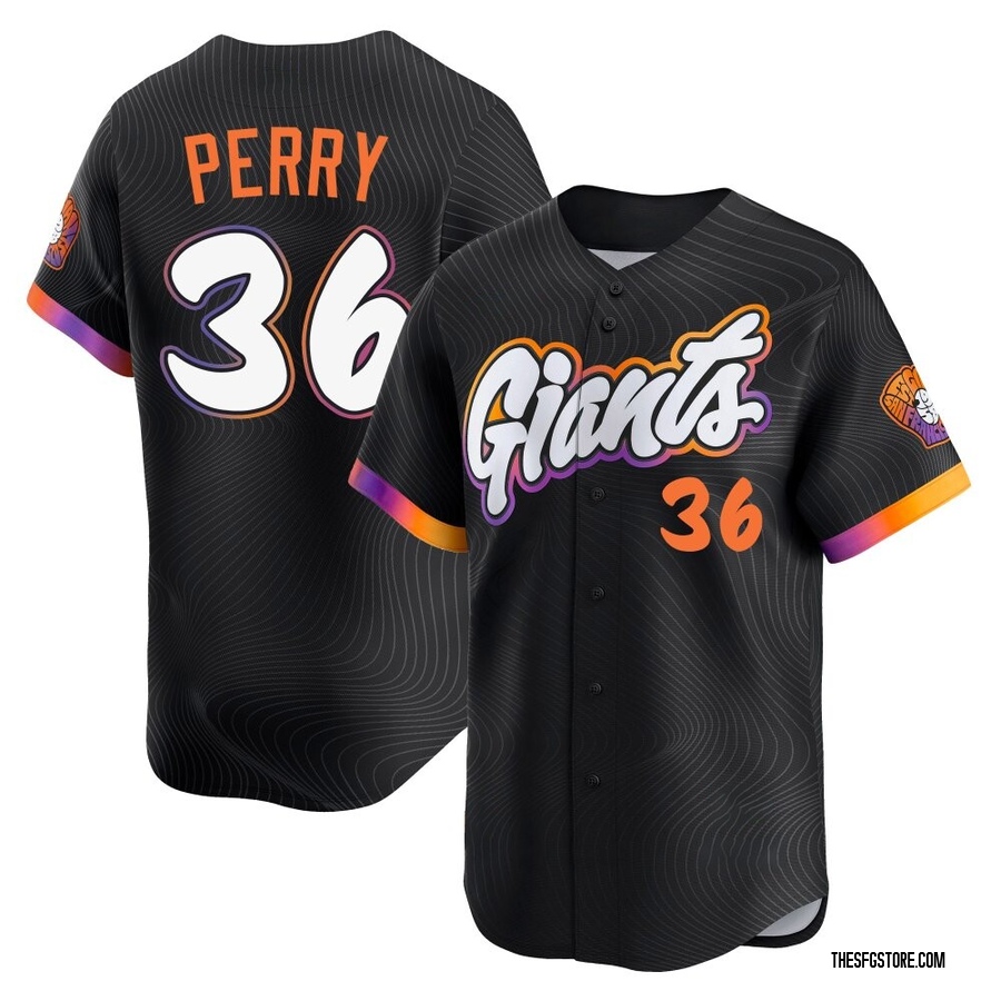 Anthracite Limited Gaylord Perry Youth San Francisco Giants 2025 City Connect Jersey