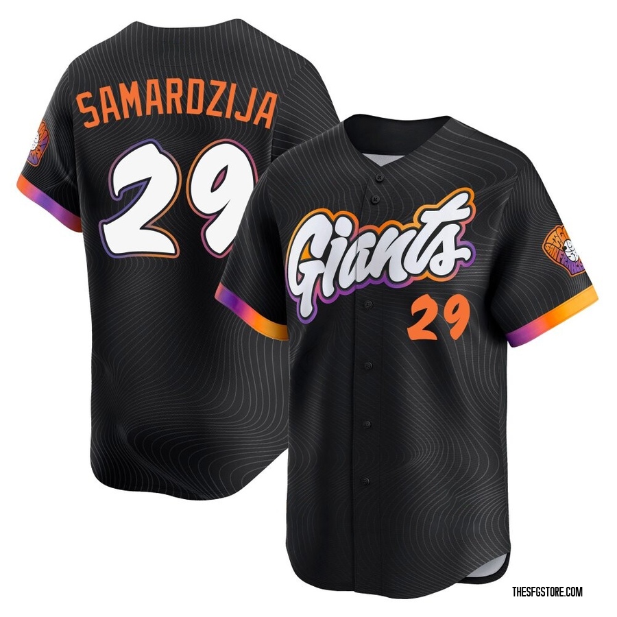 Anthracite Limited Jeff Samardzija Men's San Francisco Giants 2025 City Connect Jersey