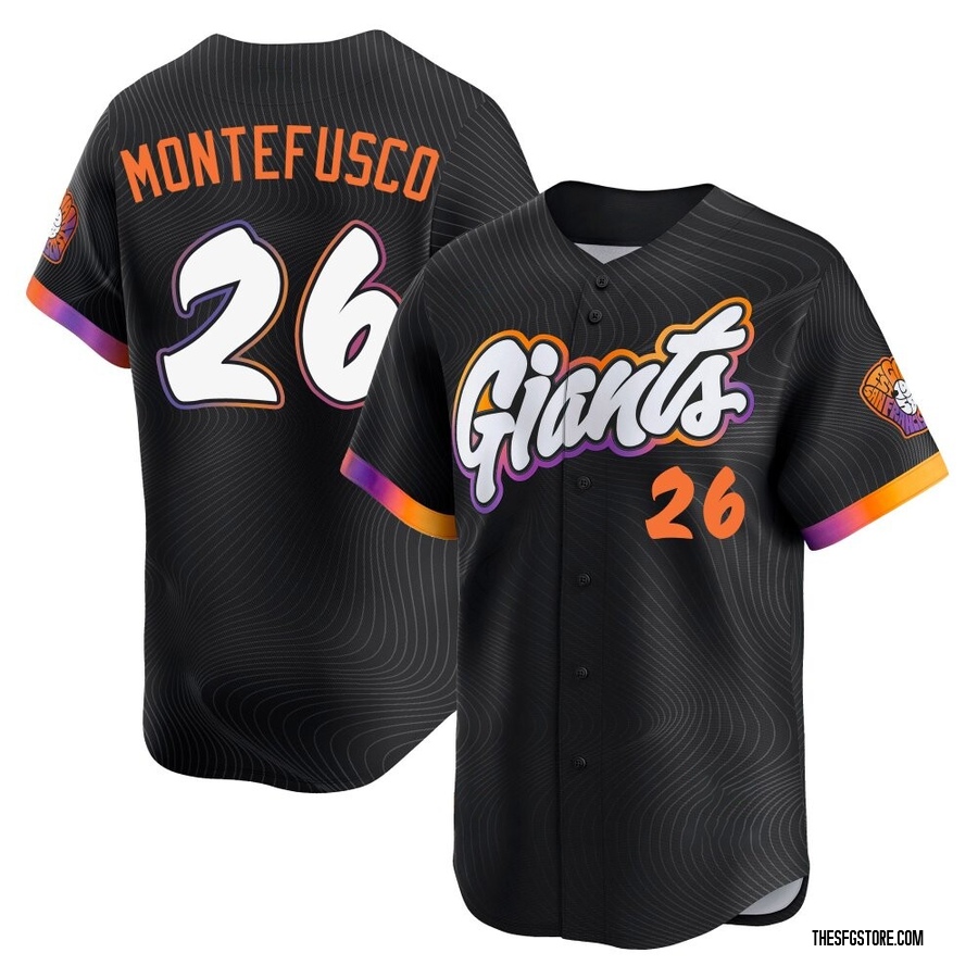 Anthracite Limited John Montefusco Men's San Francisco Giants 2025 City Connect Jersey