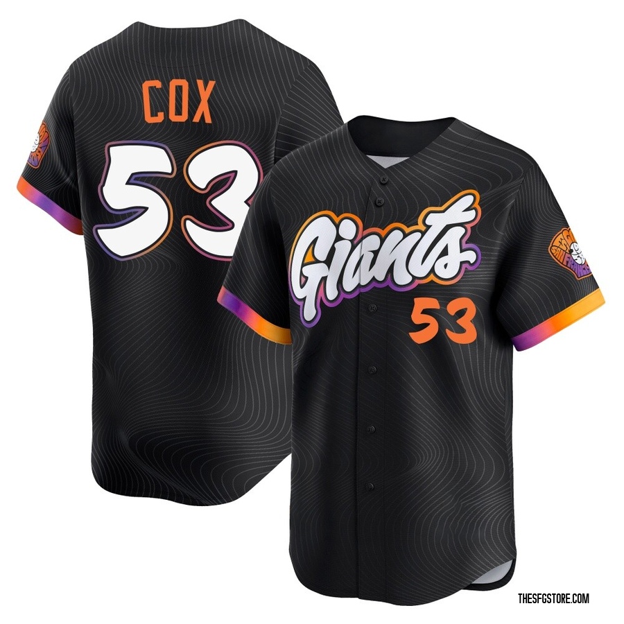 Anthracite Limited Jonah Cox Men's San Francisco Giants 2025 City Connect Jersey