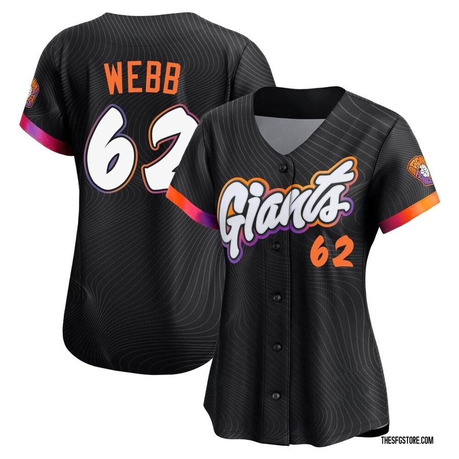 Anthracite Limited Logan Webb Women's San Francisco Giants 2025 City Connect Jersey