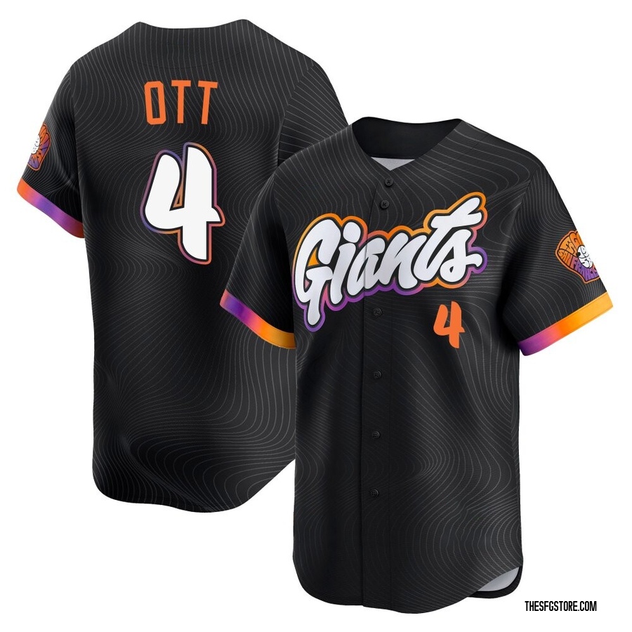 Anthracite Limited Mel Ott Men's San Francisco Giants 2025 City Connect Jersey
