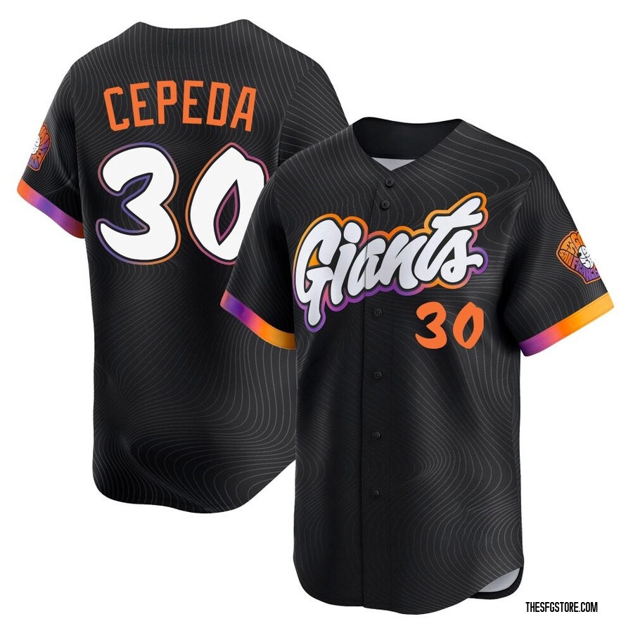 Anthracite Limited Orlando Cepeda Men's San Francisco Giants 2025 City Connect Jersey