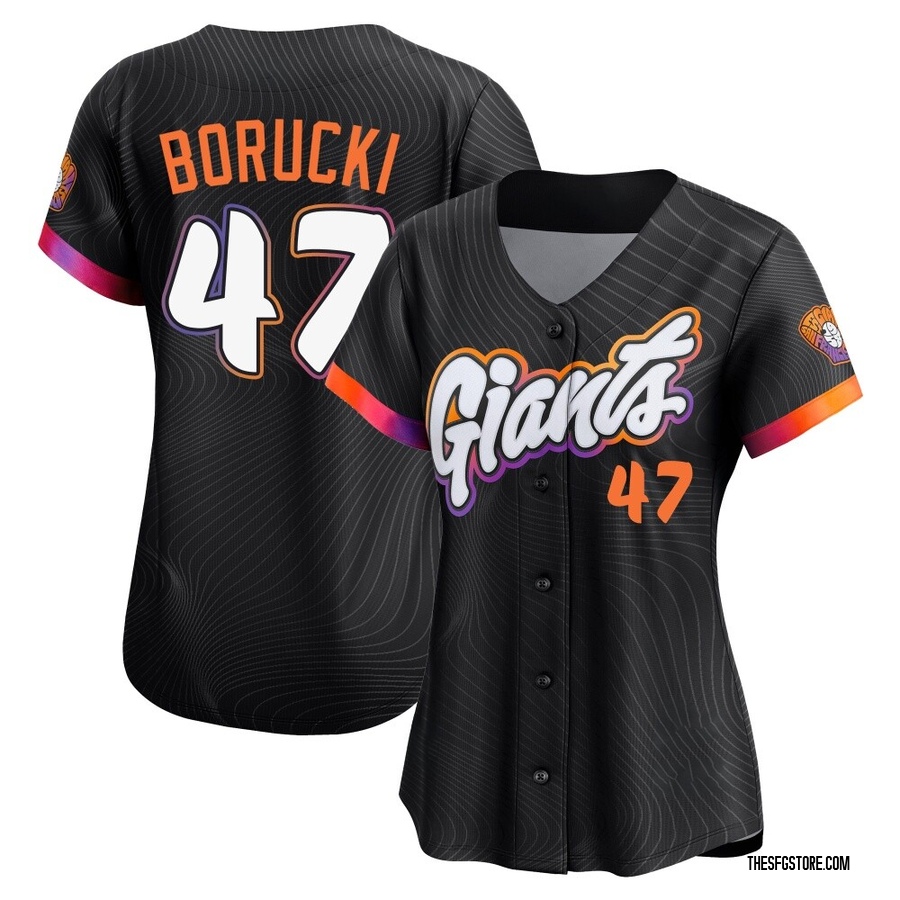 Anthracite Limited Ryan Borucki Women's San Francisco Giants 2025 City Connect Jersey