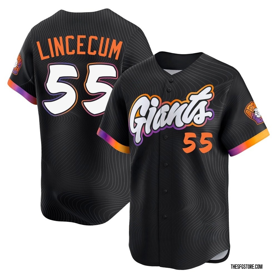 Anthracite Limited Tim Lincecum Men's San Francisco Giants 2025 City Connect Jersey
