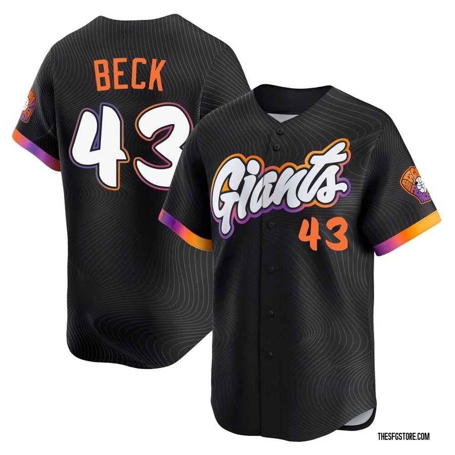 Anthracite Limited Tristan Beck Men's San Francisco Giants 2025 City Connect Jersey