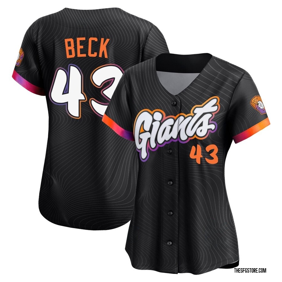 Anthracite Limited Tristan Beck Women's San Francisco Giants 2025 City Connect Jersey