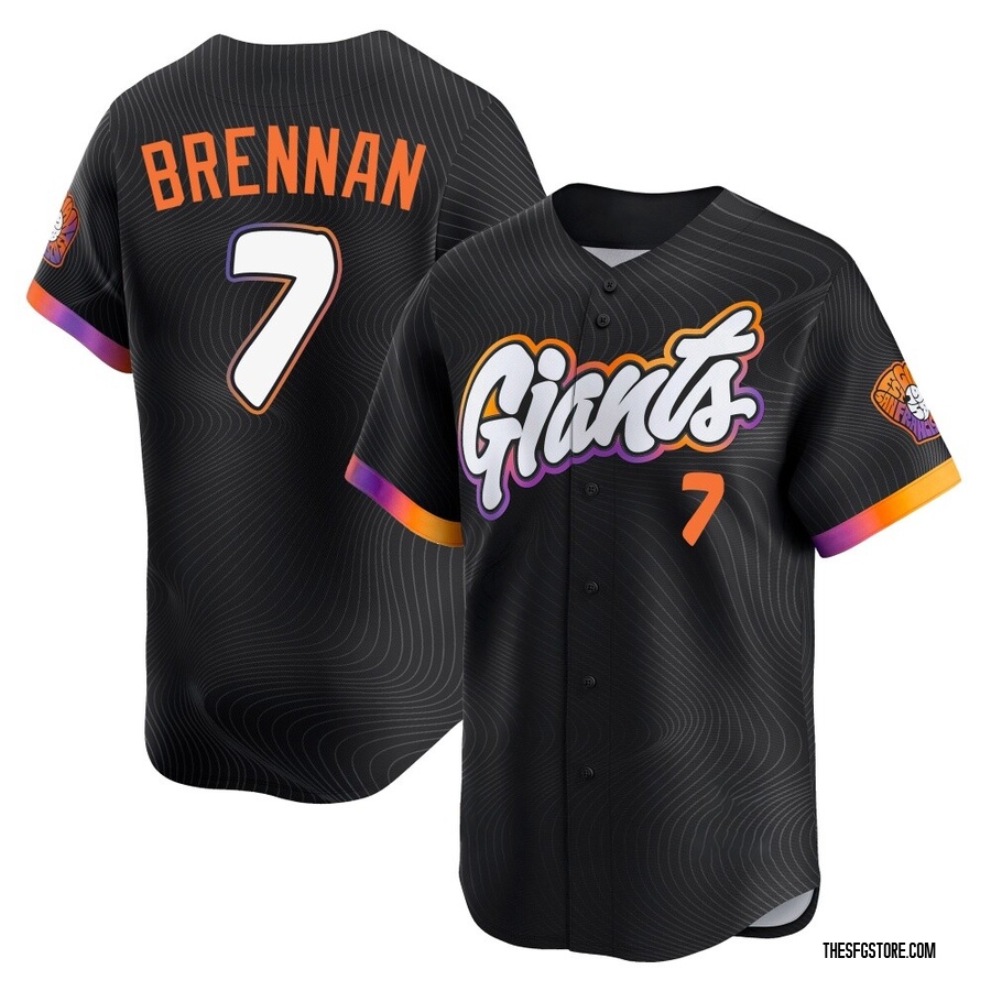 Anthracite Limited Will Brennan Men's San Francisco Giants 2025 City Connect Jersey