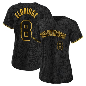 Black Authentic Bryce Eldridge Women's San Francisco Giants Snake Skin City Jersey