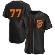 Black Authentic Carson Seymour Men's San Francisco Giants Alternate Jersey