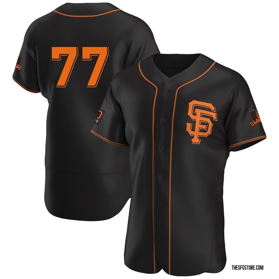 Black Authentic Carson Seymour Men's San Francisco Giants Alternate Jersey