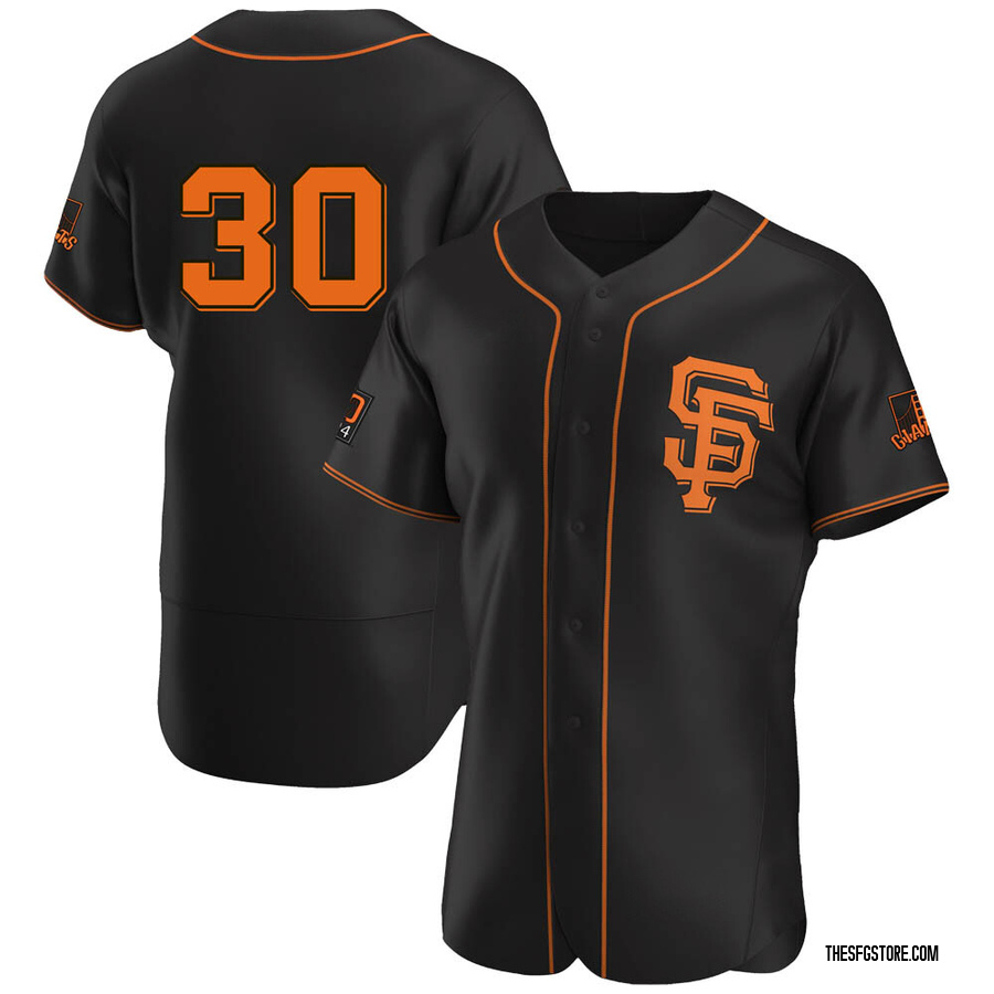 Black Authentic Derrel Thomas Men's San Francisco Giants Alternate Jersey