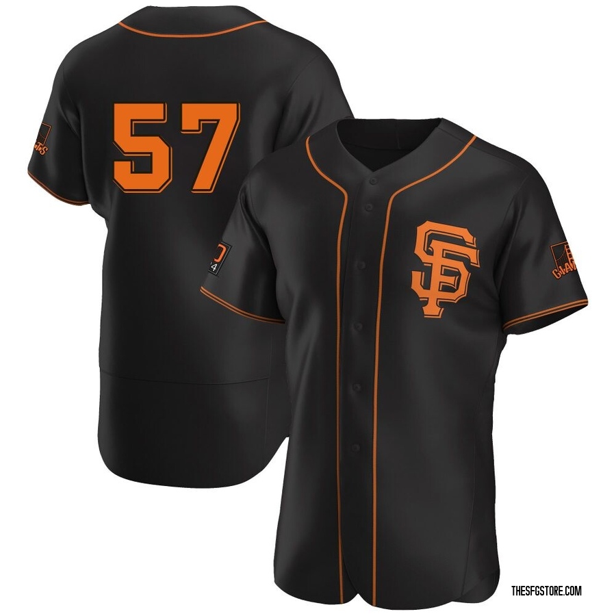 Black Authentic Joey Lucchesi Men's San Francisco Giants Alternate Jersey