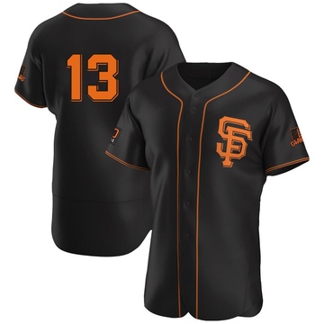 Black Authentic Logan Porter Men's San Francisco Giants Alternate Jersey