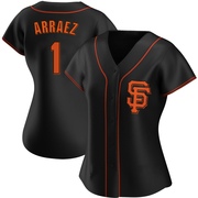 Black Authentic Luis Arraez Women's San Francisco Giants Alternate Jersey