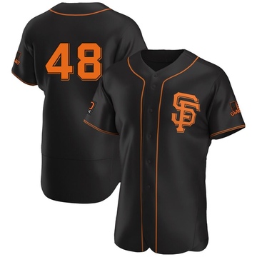 Black Authentic Reiver Sanmartin Men's San Francisco Giants Alternate Jersey