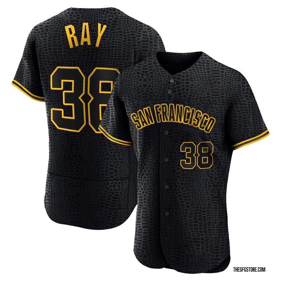 Black Authentic Robbie Ray Men's San Francisco Giants Snake Skin City Jersey