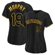 Black Authentic Tom Murphy Women's San Francisco Giants Snake Skin City Jersey