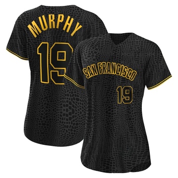 Black Authentic Tom Murphy Women's San Francisco Giants Snake Skin City Jersey