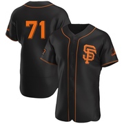 Black Authentic Wilkin Ramos Men's San Francisco Giants Alternate Jersey