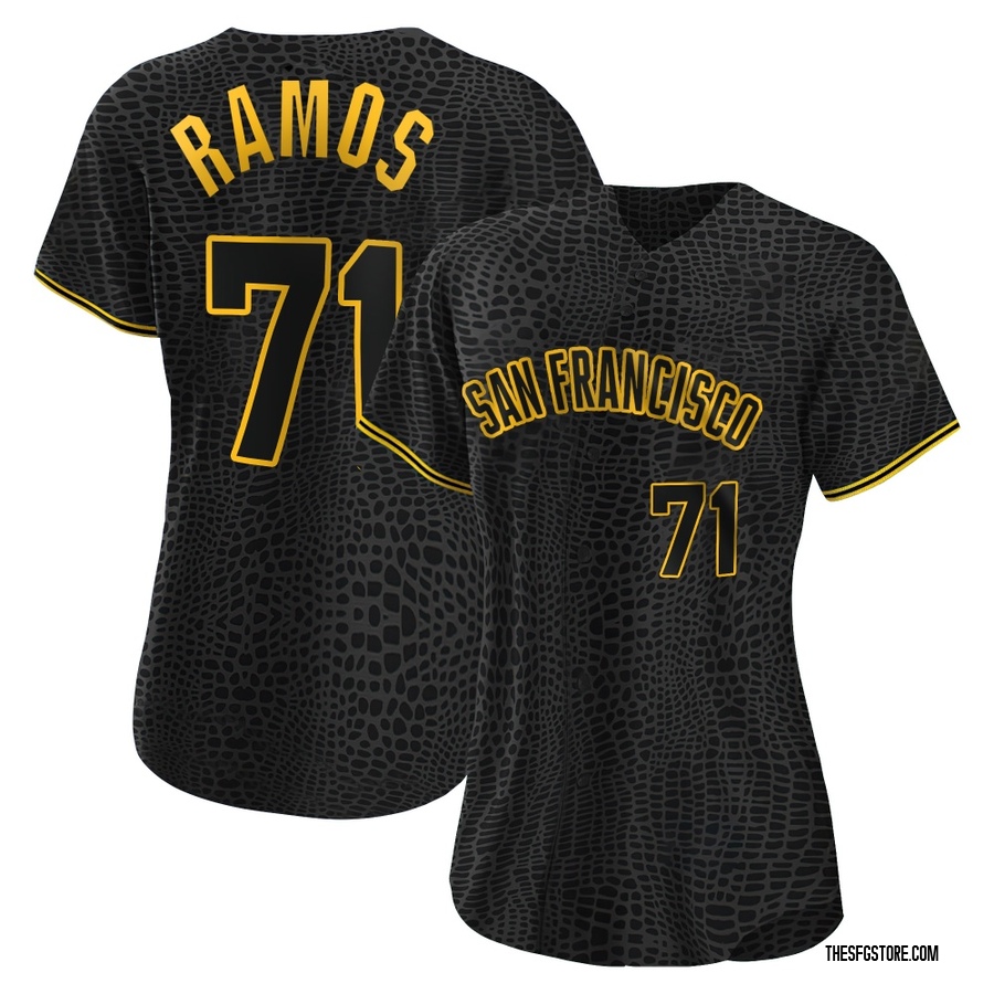 Black Authentic Wilkin Ramos Women's San Francisco Giants Snake Skin City Jersey