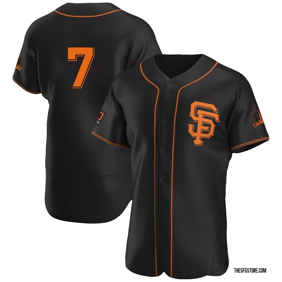 Black Authentic Will Brennan Men's San Francisco Giants Alternate Jersey