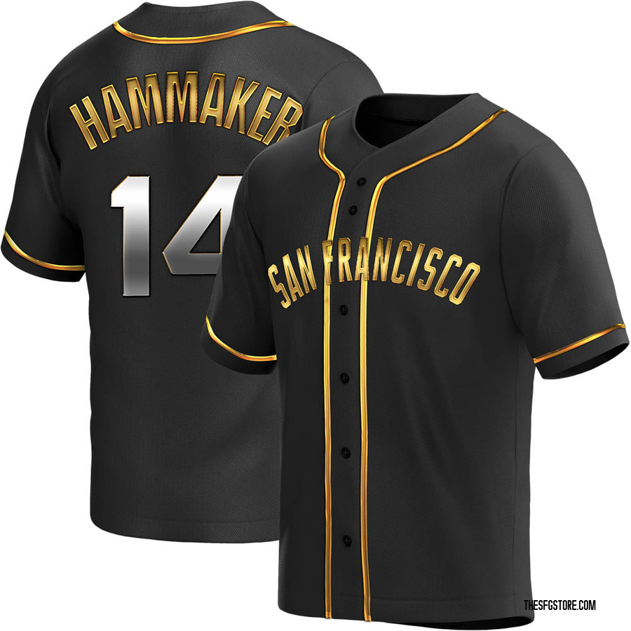 Black Golden Replica Atlee Hammaker Youth San Francisco Giants Alternate Jersey