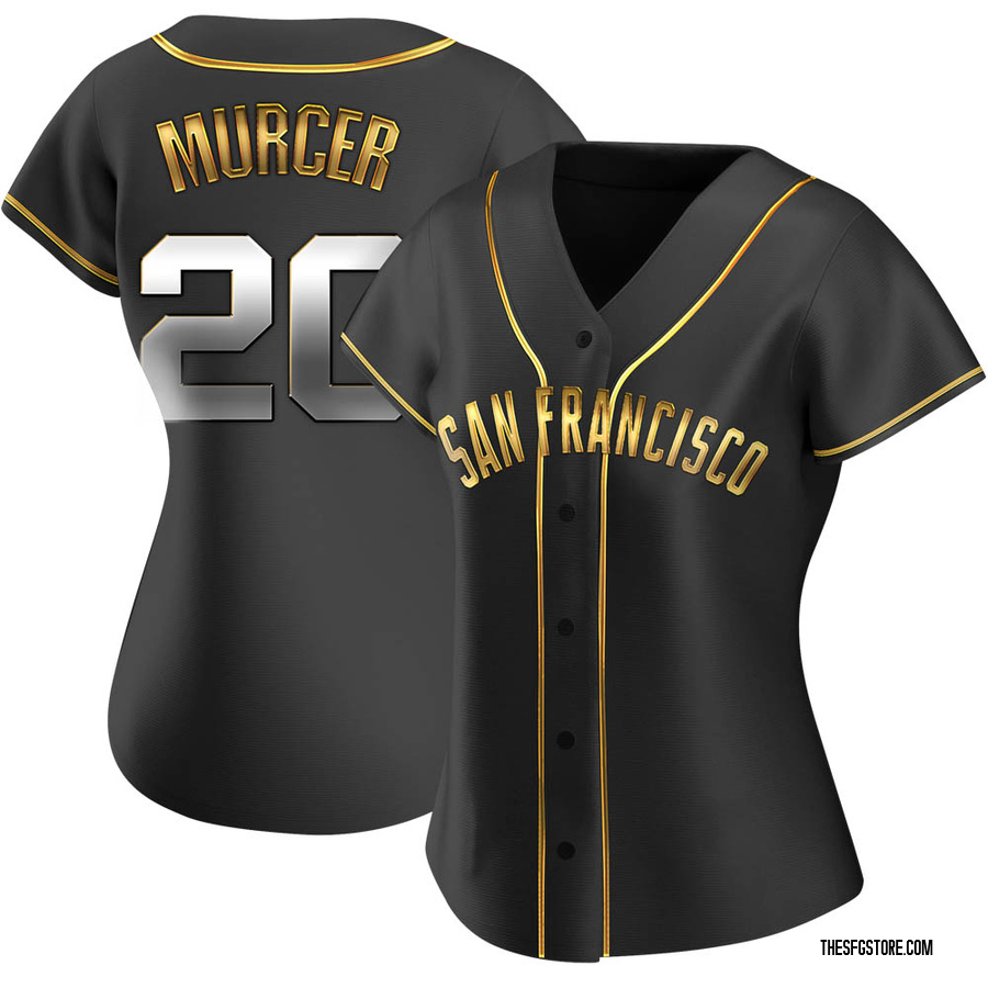 Black Golden Replica Bobby Murcer Women's San Francisco Giants Alternate Jersey