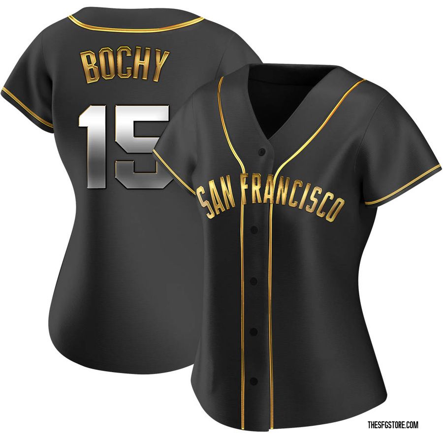 Black Golden Replica Bruce Bochy Women's San Francisco Giants Alternate Jersey