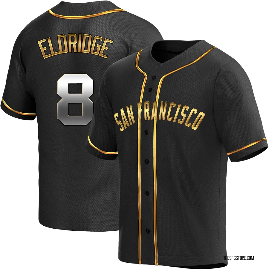 Black Golden Replica Bryce Eldridge Youth San Francisco Giants Alternate Jersey