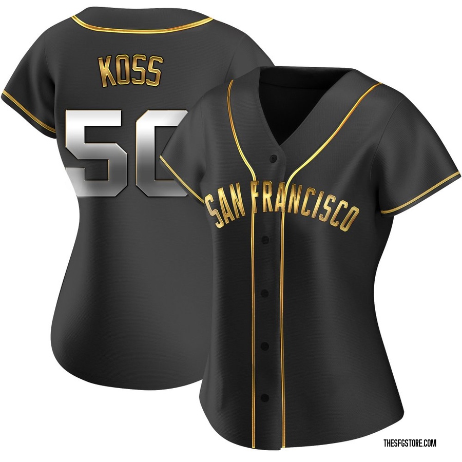 Black Golden Replica Christian Koss Women's San Francisco Giants Alternate Jersey