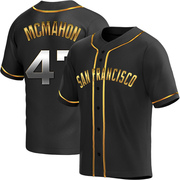 Black Golden Replica Don Mcmahon Youth San Francisco Giants Alternate Jersey