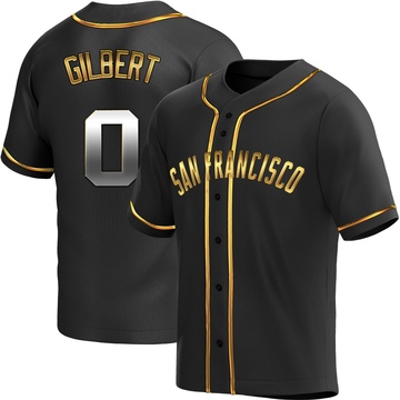 Black Golden Replica Drew Gilbert Men's San Francisco Giants Alternate Jersey