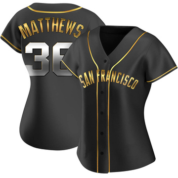 Black Golden Replica Gary Matthews Women's San Francisco Giants Alternate Jersey