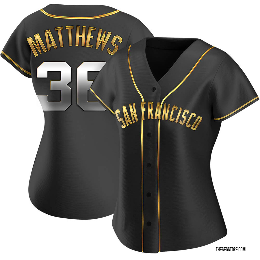 Black Golden Replica Gary Matthews Women's San Francisco Giants Alternate Jersey