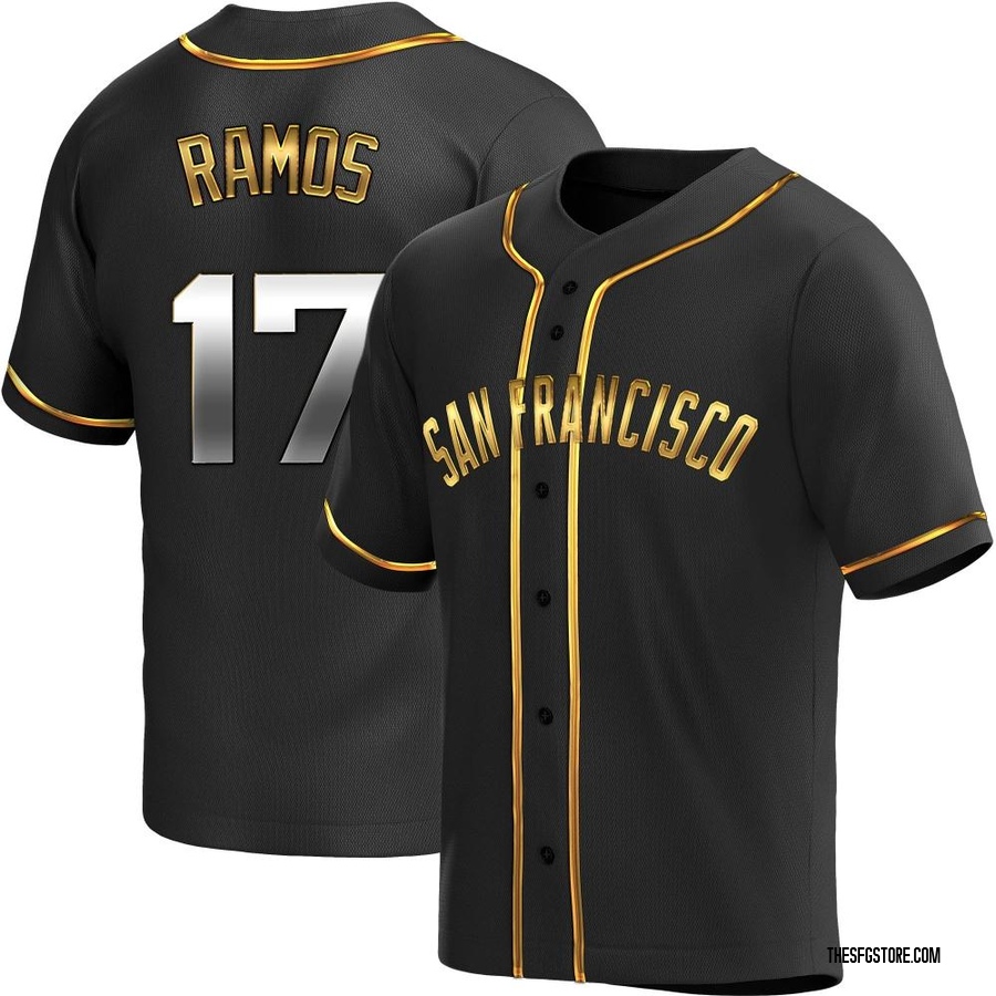 Black Golden Replica Heliot Ramos Men's San Francisco Giants Alternate Jersey