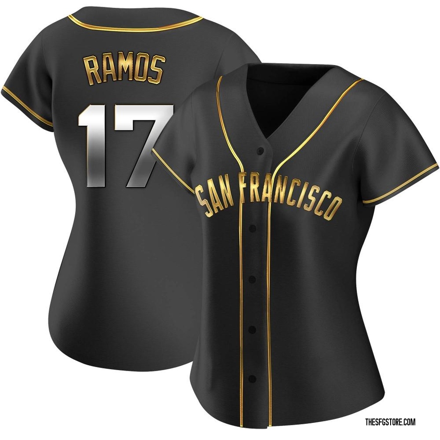 Black Golden Replica Heliot Ramos Women's San Francisco Giants Alternate Jersey