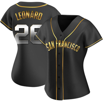 Black Golden Replica Jeffrey Leonard Women's San Francisco Giants Alternate Jersey
