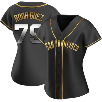 Black Golden Replica Jesus Rodriguez Women's San Francisco Giants Alternate Jersey