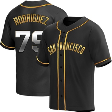 Black Golden Replica Jesus Rodriguez Youth San Francisco Giants Alternate Jersey