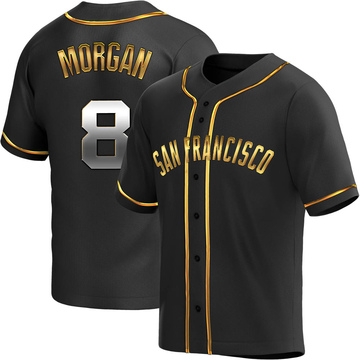 Black Golden Replica Joe Morgan Men's San Francisco Giants Alternate Jersey