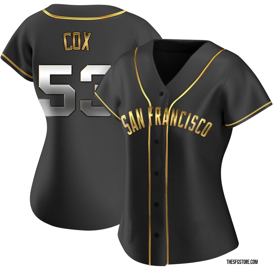 Black Golden Replica Jonah Cox Women's San Francisco Giants Alternate Jersey